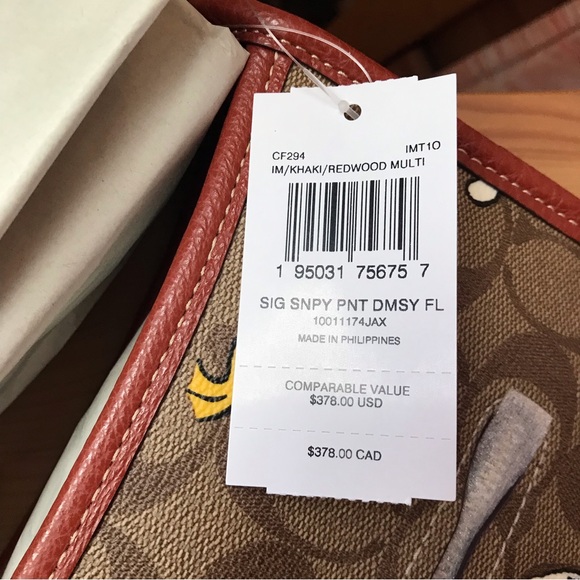 Coach Bags Coach X Peanuts Dempsey File Bag Signature Canvas With